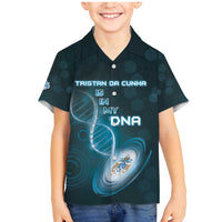 Personalized Tristan Da Cunha Is In My DNA Family Matching Mermaid Dress and Hawaiian Shirt - Wonder Print Shop