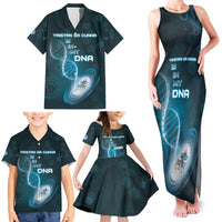 Personalized Tristan Da Cunha Is In My DNA Family Matching Tank Maxi Dress and Hawaiian Shirt - Wonder Print Shop