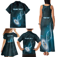 Personalized Tristan Da Cunha Is In My DNA Family Matching Tank Maxi Dress and Hawaiian Shirt - Wonder Print Shop