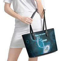 Tristan Da Cunha Is In My DNA Leather Tote Bag - Wonder Print Shop