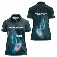 Personalized Tristan Da Cunha Is In My DNA Women Polo Shirt - Wonder Print Shop