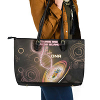 Turks And Caicos Islands Is In My DNA Leather Tote Bag - Wonder Print Shop