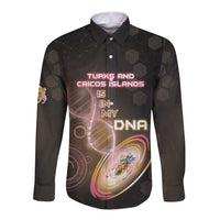 Personalized Turks And Caicos Islands Is In My DNA Long Sleeve Button Shirt - Wonder Print Shop