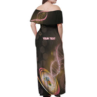Personalized Turks And Caicos Islands Is In My DNA Off Shoulder Maxi Dress - Wonder Print Shop
