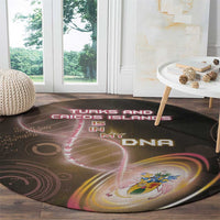 Turks And Caicos Islands Is In My DNA Round Carpet - Wonder Print Shop