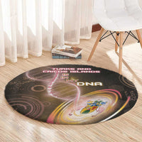 Turks And Caicos Islands Is In My DNA Round Carpet - Wonder Print Shop
