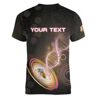 Personalized Turks And Caicos Islands Is In My DNA Women V-Neck T-Shirt - Wonder Print Shop