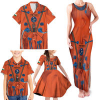 Personalized Astronaut Family Matching Tank Maxi Dress and Hawaiian Shirt Space Diving Suit India - Wonder Print Shop