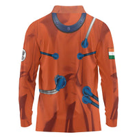 Personalized Astronaut Long Sleeve Polo Shirt Space Diving Suit India - Wonder Print Shop