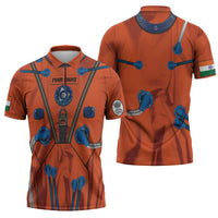 Personalized Astronaut Zipper Polo Shirt Space Diving Suit India - Wonder Print Shop