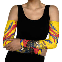 Personalized Colombia Arm Sleeves Colombian Andean Condor With Coat Of Arms - Wonder Print Shop