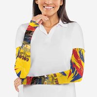Personalized Colombia Arm Sleeves Colombian Andean Condor With Coat Of Arms - Wonder Print Shop