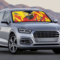 Colombia Auto Sun Shade Colombian Andean Condor With Coat Of Arms - Wonder Print Shop