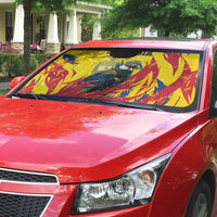 Colombia Auto Sun Shade Colombian Andean Condor With Coat Of Arms - Wonder Print Shop