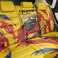 Colombia Back Car Seat Cover Colombian Andean Condor With Coat Of Arms - Wonder Print Shop