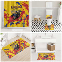 Colombia Bathroom Set Colombian Andean Condor With Coat Of Arms - Wonder Print Shop