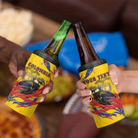 Personalized Colombia 4 in 1 Can Cooler Tumbler Colombian Andean Condor With Coat Of Arms - Wonder Print Shop