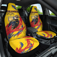Colombia Car Seat Cover Colombian Andean Condor With Coat Of Arms - Wonder Print Shop