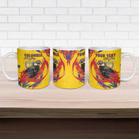 Personalized Colombia Ceramic Mug Colombian Andean Condor With Coat Of Arms - Wonder Print Shop