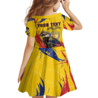 Personalized Colombia Family Matching Off Shoulder Maxi Dress and Hawaiian Shirt Colombian Andean Condor With Coat Of Arms - Wonder Print Shop