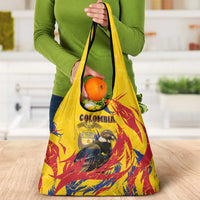 Colombia Grocery Bag Colombian Andean Condor With Coat Of Arms - Wonder Print Shop