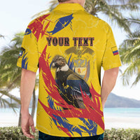 Personalized Colombia Hawaiian Shirt Colombian Andean Condor With Coat Of Arms - Wonder Print Shop
