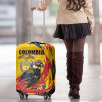Colombia Luggage Cover Colombian Andean Condor With Coat Of Arms - Wonder Print Shop