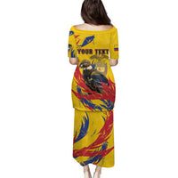 Personalized Colombia Puletasi Colombian Andean Condor With Coat Of Arms - Wonder Print Shop