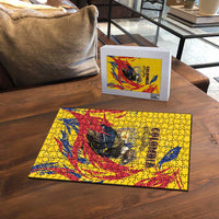 Colombia Puzzle Colombian Andean Condor With Coat Of Arms - Wonder Print Shop