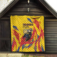 Colombia Quilt Colombian Andean Condor With Coat Of Arms - Wonder Print Shop