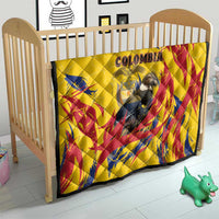 Colombia Quilt Colombian Andean Condor With Coat Of Arms - Wonder Print Shop