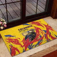 Colombia Rubber Doormat Colombian Andean Condor With Coat Of Arms - Wonder Print Shop