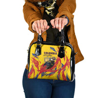 Colombia Shoulder Handbag Colombian Andean Condor With Coat Of Arms - Wonder Print Shop