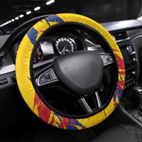 Colombia Steering Wheel Cover Colombian Andean Condor With Coat Of Arms - Wonder Print Shop