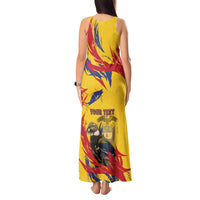 Personalized Colombia Tank Maxi Dress Colombian Andean Condor With Coat Of Arms - Wonder Print Shop