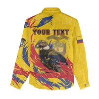 Personalized Colombia Women Casual Shirt Colombian Andean Condor With Coat Of Arms - Wonder Print Shop
