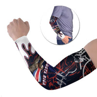 Personalized Costa Rica Arm Sleeves Flying Sloth - Wonder Print Shop