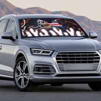 Costa Rica Auto Sun Shade Flying Sloth - Wonder Print Shop