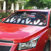 Costa Rica Auto Sun Shade Flying Sloth - Wonder Print Shop