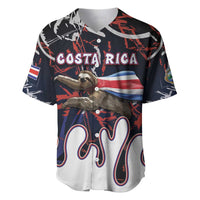 Personalized Costa Rica Baseball Jersey Flying Sloth - Wonder Print Shop