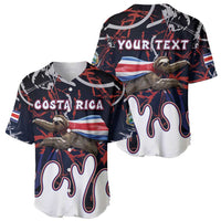 Personalized Costa Rica Baseball Jersey Flying Sloth - Wonder Print Shop