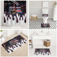 Costa Rica Bathroom Set Flying Sloth - Wonder Print Shop