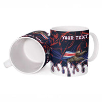 Personalized Costa Rica Ceramic Mug Flying Sloth - Wonder Print Shop