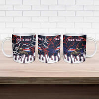 Personalized Costa Rica Ceramic Mug Flying Sloth - Wonder Print Shop