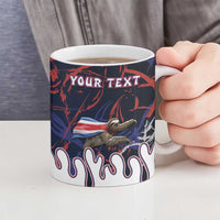 Personalized Costa Rica Ceramic Mug Flying Sloth - Wonder Print Shop