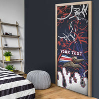 Personalized Costa Rica Door Cover Flying Sloth - Wonder Print Shop
