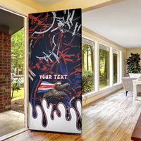 Personalized Costa Rica Door Cover Flying Sloth - Wonder Print Shop