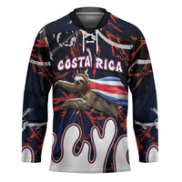 Personalized Costa Rica Hockey Jersey Flying Sloth - Wonder Print Shop