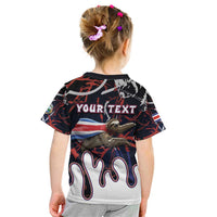 Personalized Costa Rica Kid T Shirt Flying Sloth - Wonder Print Shop