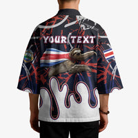 Personalized Costa Rica Kimono Flying Sloth - Wonder Print Shop